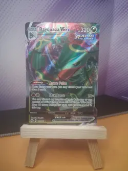 Pokemon TCG Rayquaza VMAX Holo Ultra Rare Card Crown Zenith 102/159 NM Condition - Image 1