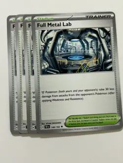 Pokemon Card Temporal Forces 4x Playset Full Metal Lab 148/162 NM - Image 1