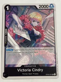 Victoria Cindry OP06-091 UC Wings of Captain ONE PIECE Card Game NM English - Image 1