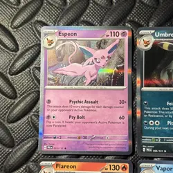 Pokemon Eeveelution Complete Holo 8 Card Set Lot Prismatic Evolutions w Eevee C - Image 4