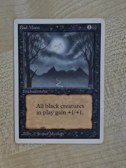 MTG Bad Moon Unlimitdd LP+ Magic the Gathering - Image 1