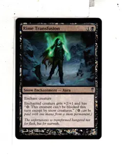 MTG SkeenAB Rime Transfusion FOIL from Coldsnap. LP. - Image 1
