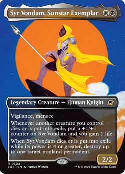 Syr Vondam, Sunstar Exemplar (Borderless) - 302 - Edge of Eternities - Image 1