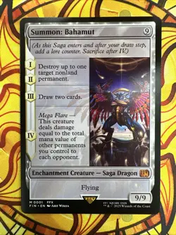 Summon: Bahamut - MTG - Final Fantasy (Set#:0001) Regular - Mythic - NM - Image 1