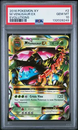 M Venusaur Ex 2/108 Pokemon Mega XY Evolutions 2 GEM MINT PSA 10 - Image 1