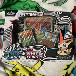 Pokemon TCG Black Bolt White Flare Victini Illustration Collection Box Sealed - Image 1