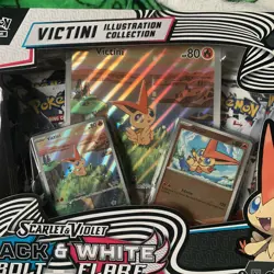 Pokemon TCG Black Bolt White Flare Victini Illustration Collection Box Sealed - Image 2