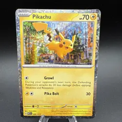Pikachu 6/15 Pokemon TCG McDonald's Promos 2023 Holo LP - Image 1