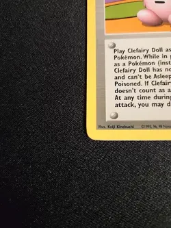 Pokemon TCG Clefairy Doll Base Set Trainer 70/102 Unlimited Rare NM/ M - Image 4