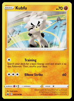 Kubfu 093/198 Common Chilling Reign Pokemon Near Mint - Image 1