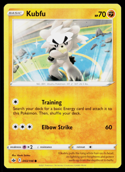 Kubfu 093/198 Common Chilling Reign Pokemon Near Mint - Image 1