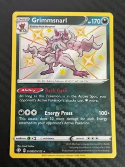 Pokemon TCG Grimmsnarl SV085/SV122 Shining Fates Shiny Vault Rare NM - Image 1