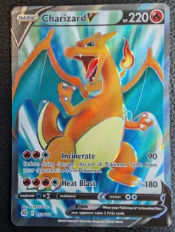 Charizard V - 153/172 Brilliant Stars (Pokemon) Full Art Ultra Rare - Image 1