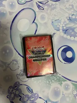 Yugioh 100 Sleeves WORLD CHAMPIONSHIP QUALIFIER 2025 WCQ NEW - Image 1