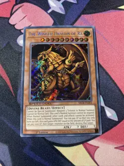 YuGiOh The Winged Dragon of Ra SBCB-EN203 1st Edition Secret Rare - Image 1