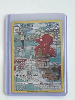Pokemon Card Octillery Rapid Strike Holo Rare SW/SH 044/163 - Image 1