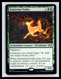 MTG Enduring Vitality #176 Duskmourn Regular Rare Magic TCG Card Near Mint - Image 1