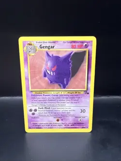 Pokemon TCG Gengar Fossil Card 20/62 Unlimited Regular Non-Holo Rare - Image 3