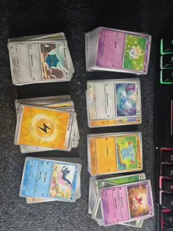 SURGING SPARKS EX Rares & Bulk Pokemon Cards TCG Empty Booster Box - Image 5