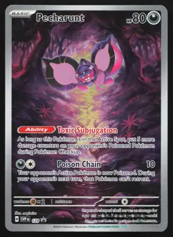 Pecharunt - SVP 129 - Illustration Rare - SV Black Star Promo - Pokemon Card - Image 1