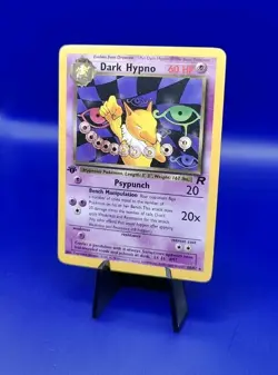 Dark Hypno 26/82 1st Edition Non Holo Rare Team Rocket Pokemon Card TCG WOTC LP - Image 3