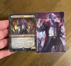 Runo Stormkirk / Krothuss 2 Sided ALTER Hand Painted MTG Commander w/ Deck Box - Image 1