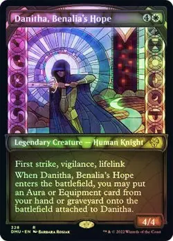 Danitha, Benalia's Hope TEXTURED SHOWCASE - 328 - Rare Dominaria United DMU MTG - Image 1