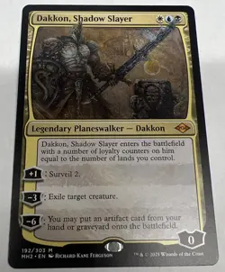 Magic the Gathering MTG Dakkon, Shadow Slayer (192) Modern Horizons 2 - Image 1