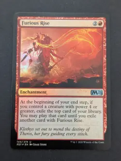 🧙🔥MTG Magic The Gathering 1 x Furious Rise Core set 2020 Foil🧙🔥 - Image 1