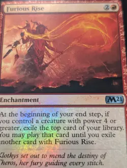 🧙🔥MTG Magic The Gathering 1 x Furious Rise Core set 2020 Foil🧙🔥 - Image 2