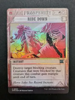 🧙🔥MTG Magic the Gathering Ride Down #0052 U Breaking News FOIL🧙🔥 - Image 1