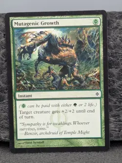LP - Mutagenic Growth - New Phyrexia - Magic The Gathering Lightly Played Eng - Image 1
