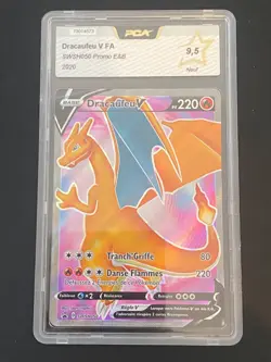 CARTE POKEMON DRACAUFEU V SWSH050 PCA 9,5 FR ULTRA RARE EB PROMO - Image 1
