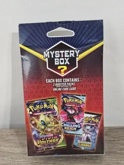 POKEMON Mystery Box Walmart Hanger (3 Booster Packs) SEALED Base Set Chase - Image 2