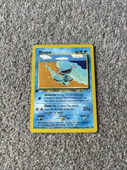 Pokemon TCG Wooper Neo Genesis 82/111 Regular Unlimited Common - Image 1