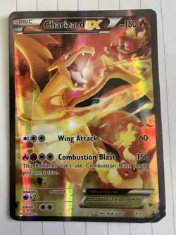 Charizard EX #XY121 Holo Ultra Rare XY Black Star Promos Pokemon Heavily Played - Image 1