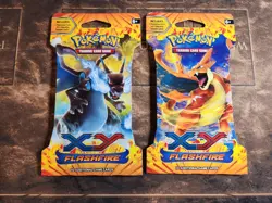2 CHARIZARD Pokemon XY FLASHFIRE SLEEVED PACKS - FACTORY SEALED & MINT - Image 1
