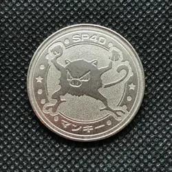 Mankey Pokemon Coin Medal game Japan Anime rare Pocket monster Nintendo F/S - Image 1