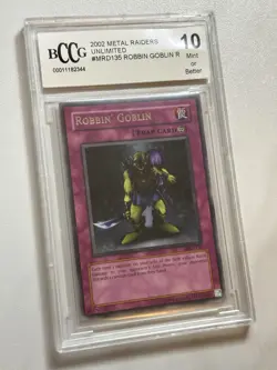 YuGiOh ROBBIN' GOBLIN MRD-135 UNLIMITED BCCG Graded 10 - Image 1