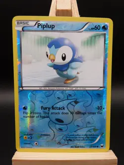 Pokemon Reverse Foil Card : Piplup 27/108 (Dark Explorers) - Image 1