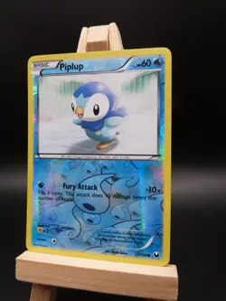 Pokemon Reverse Foil Card : Piplup 27/108 (Dark Explorers) - Image 3