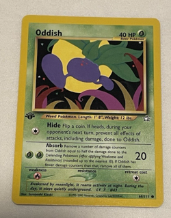 1x Oddish - 68/111 - Neo Genesis - 1st Edition - Pokemon Card - LP - Image 1