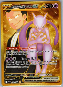 Team Rocket's Mewtwo ex 240/182 SV10: Destined Rivals - Pokemon Card - NM - Image 1