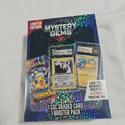 Pokemon Mystery Gems Box Lot (2) Sealed - 1 CGC Graded Card + 1 Booster Pack - Image 3