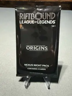 Riftbound Origins: Nexus Night Pack Sealed 3-Card Pack - Image 1