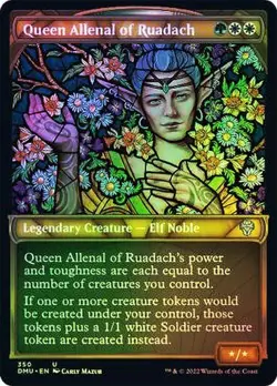 Queen Allenal of Ruadach TEXTURED SHOWCASE - 350 - Dominaria United DMU MTG - Image 1