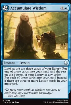 Accumulate Wisdom - 44 - NM - Avatar: The Last Airbender - MTG - Image 1