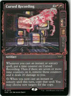 Cursed Recording Showcase 315 NM MTG Duskmourn Magic - Image 1