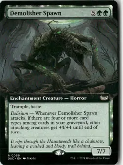 Demolisher Spawn (Extended Art) 059 NM MTG Duskmourn Magic - Image 1