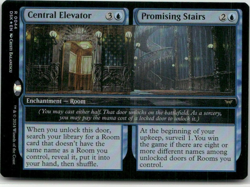 Central Elevator // Promising Stairs 044 Foil NM MTG Duskmourn Magic - Image 1